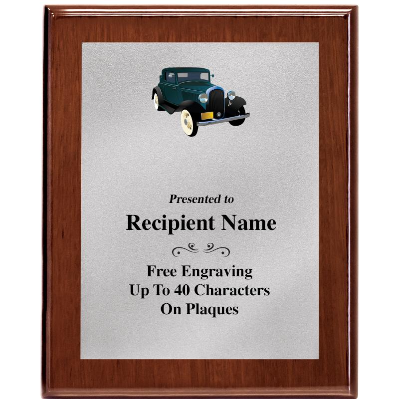 8X10 WALNUT PLQ MATTE SV PLT