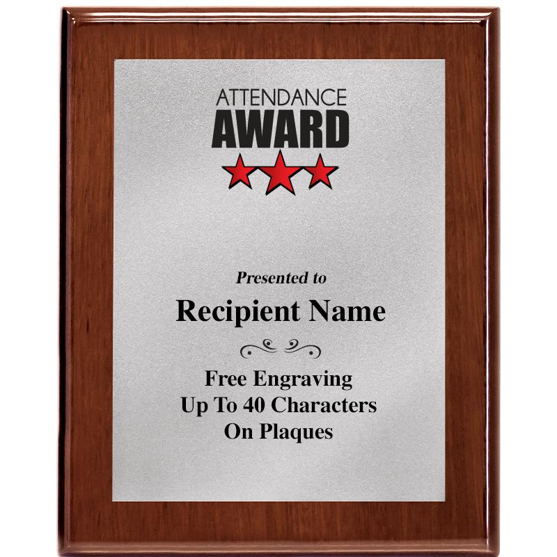 8X10 WALNUT PLQ MATTE SV PLT