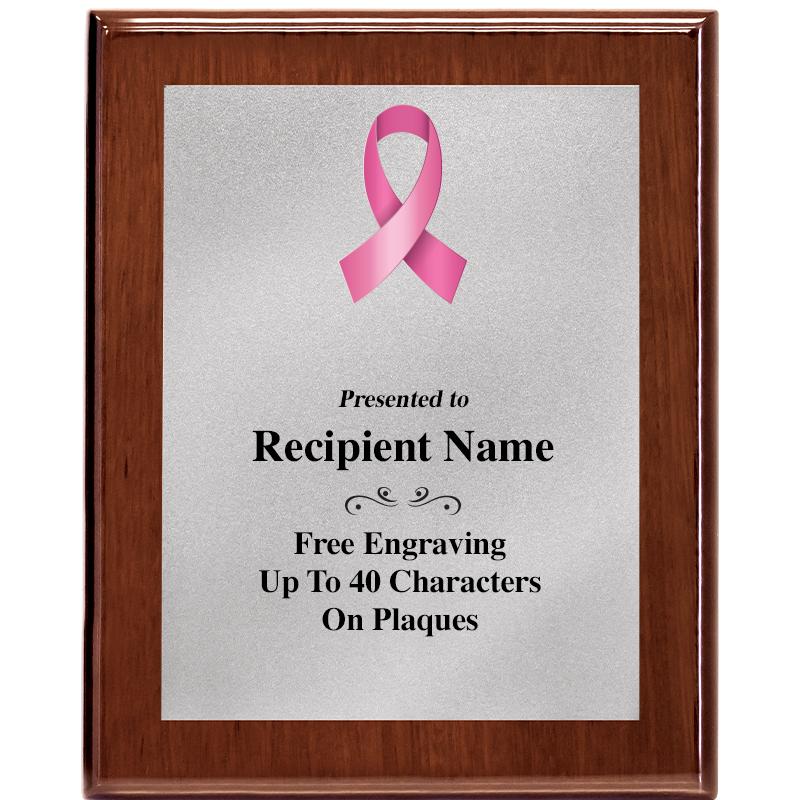 8X10 WALNUT PLQ MATTE SV PLT