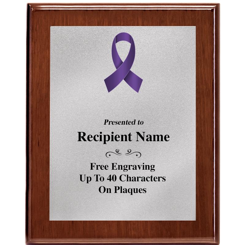 8X10 WALNUT PLQ MATTE SV PLT