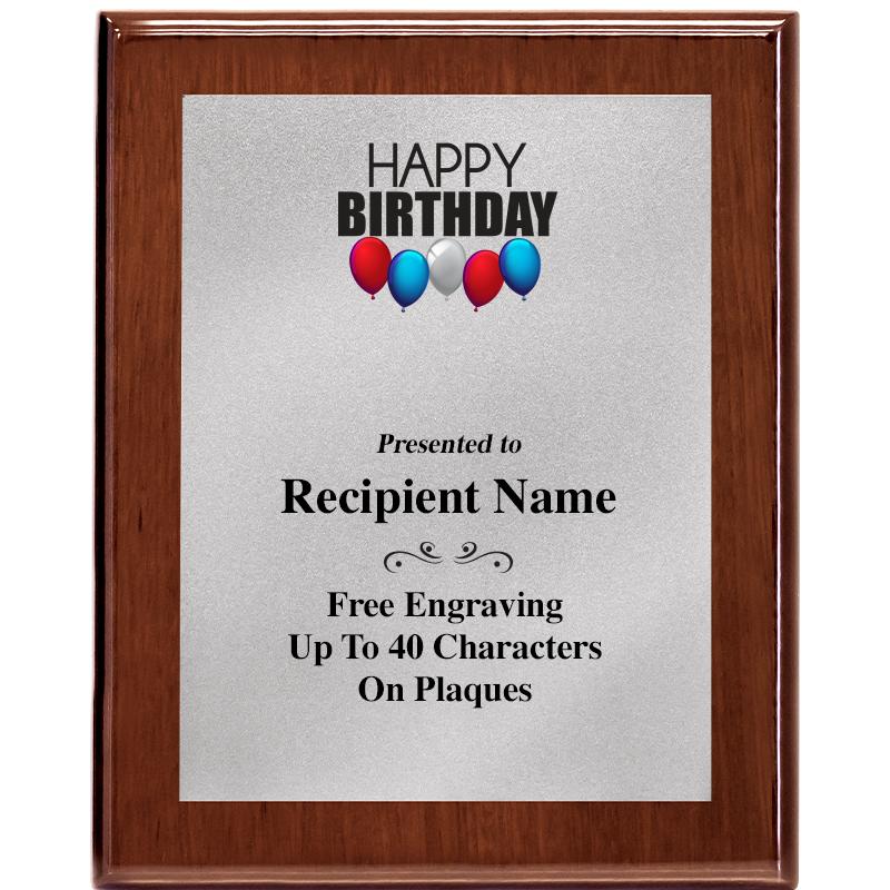 8X10 WALNUT PLQ MATTE SV PLT