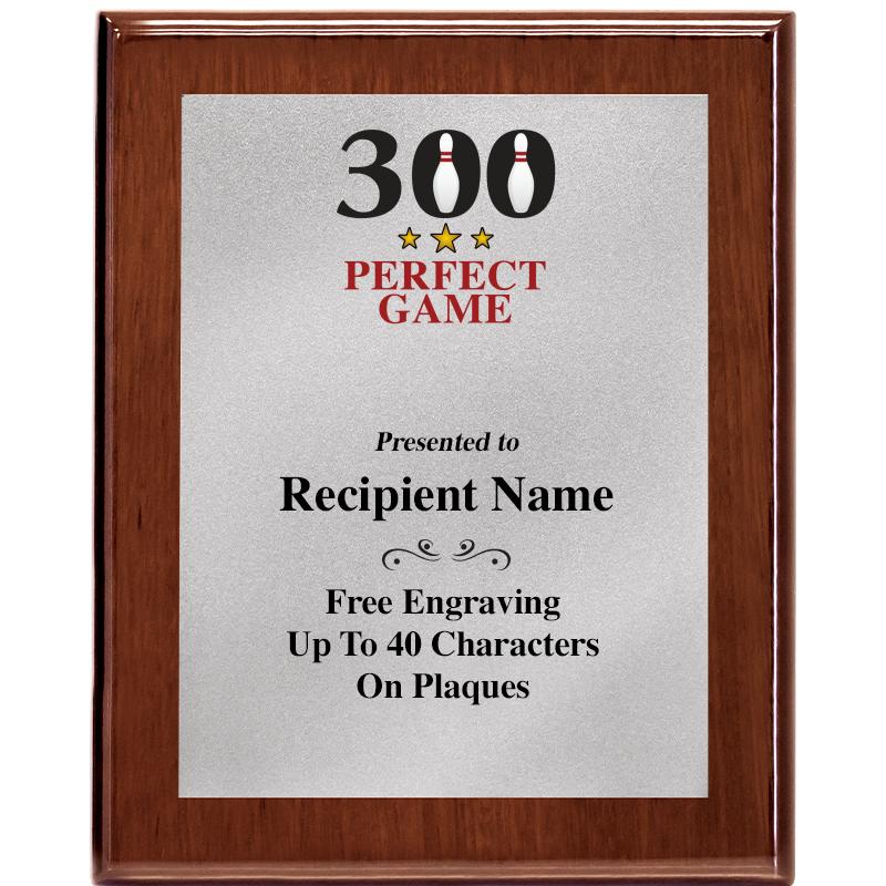 8X10 WALNUT PLQ MATTE SV PLT