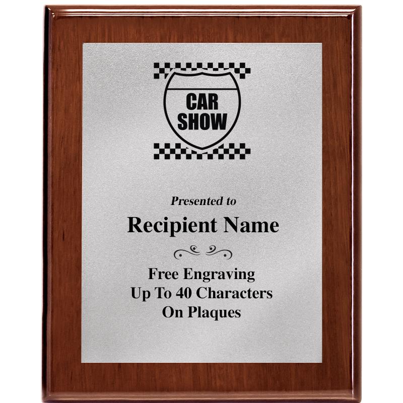 8X10 WALNUT PLQ MATTE SV PLT