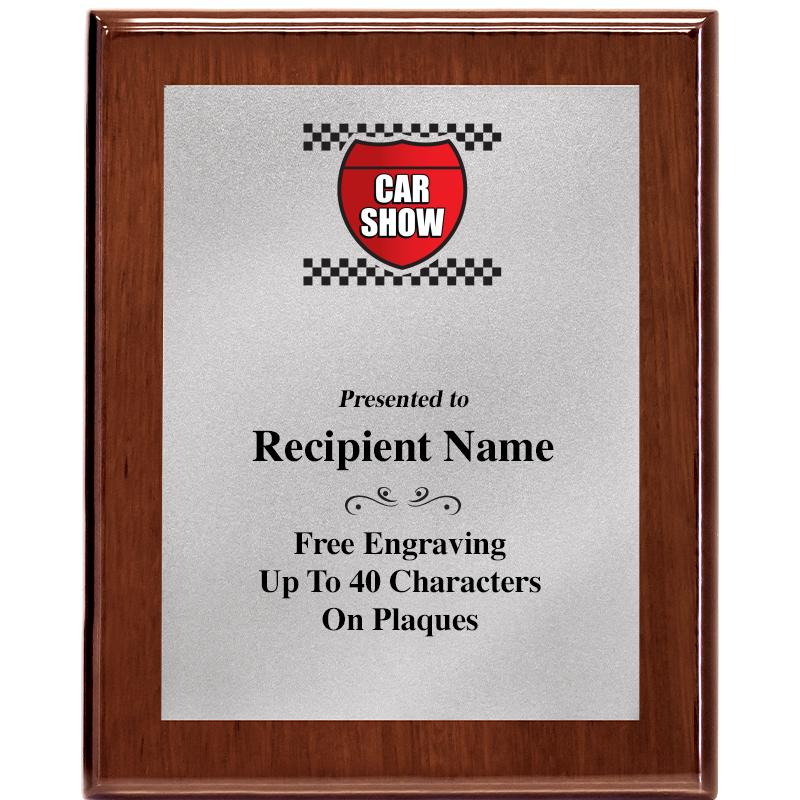 8X10 WALNUT PLQ MATTE SV PLT