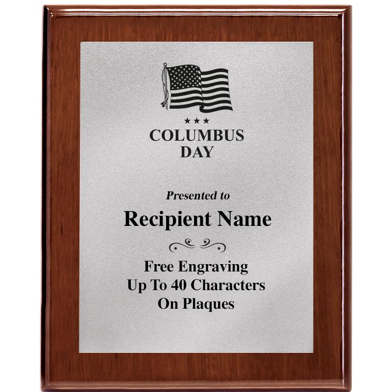 8X10 WALNUT PLQ MATTE SV PLT