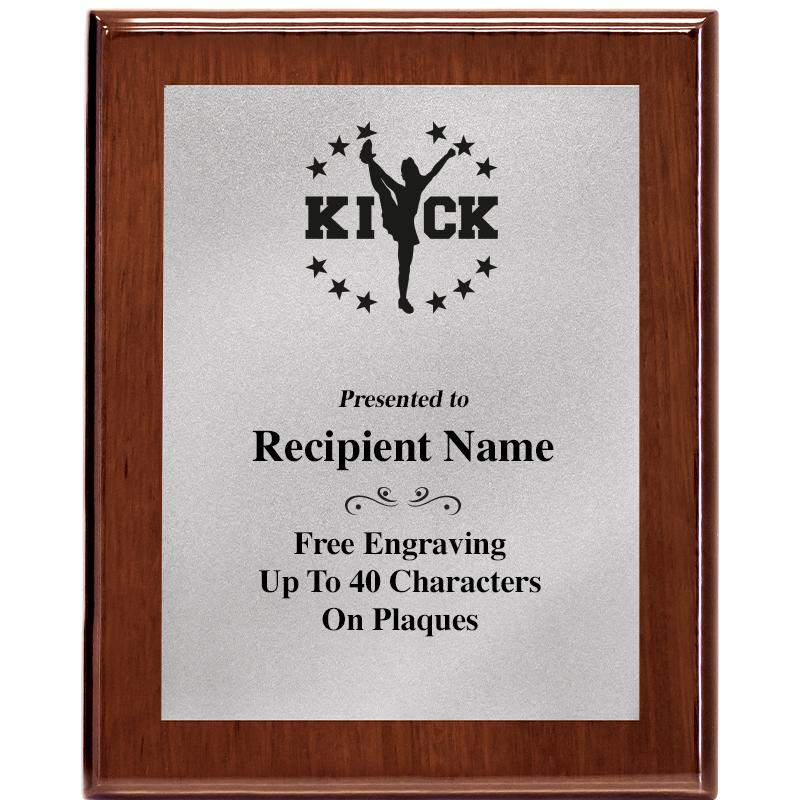 8X10 WALNUT PLQ MATTE SV PLT