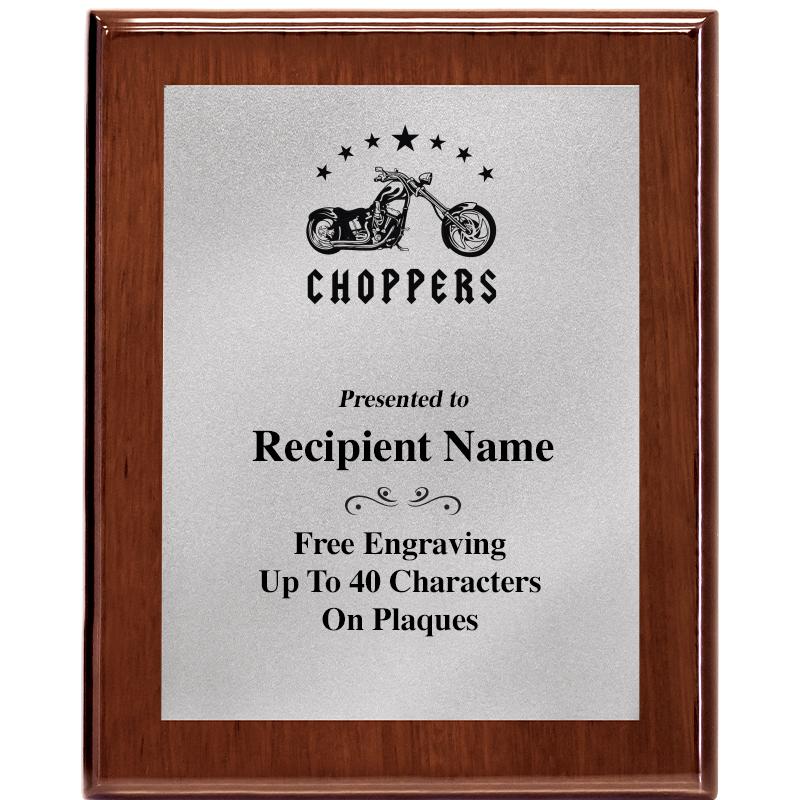 8X10 WALNUT PLQ MATTE SV PLT