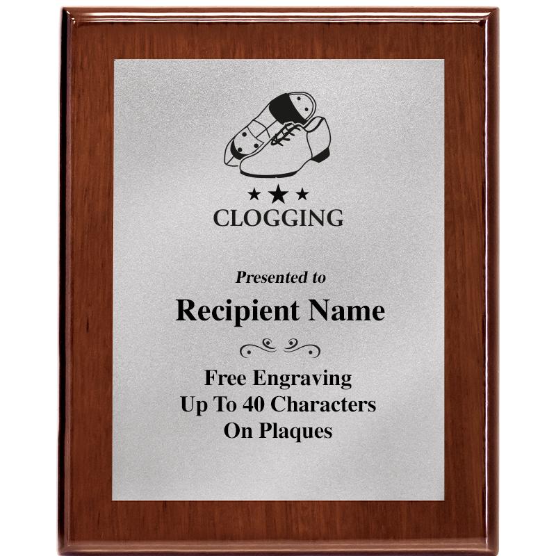 8X10 WALNUT PLQ MATTE SV PLT