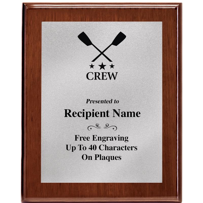 8X10 WALNUT PLQ MATTE SV PLT