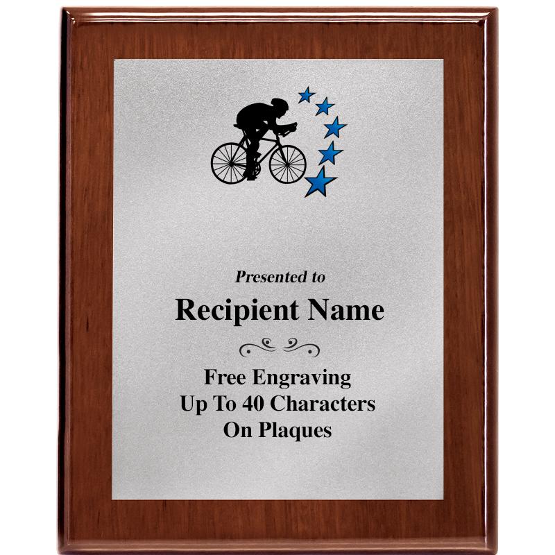 8X10 WALNUT PLQ MATTE SV PLT