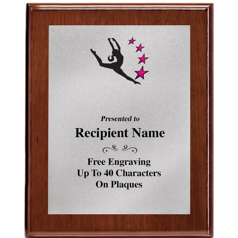 8X10 WALNUT PLQ MATTE SV PLT