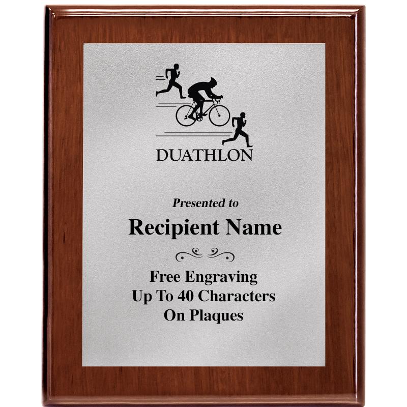 8X10 WALNUT PLQ MATTE SV PLT