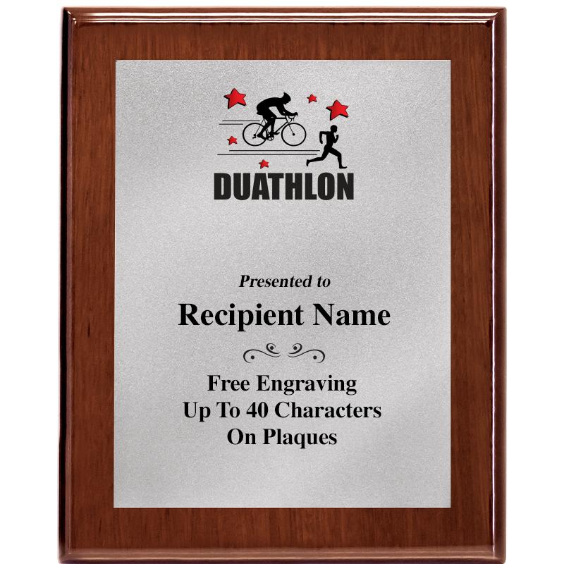 8X10 WALNUT PLQ MATTE SV PLT