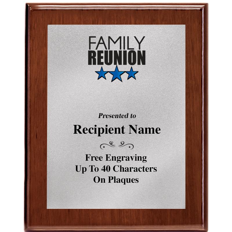 8X10 WALNUT PLQ MATTE SV PLT