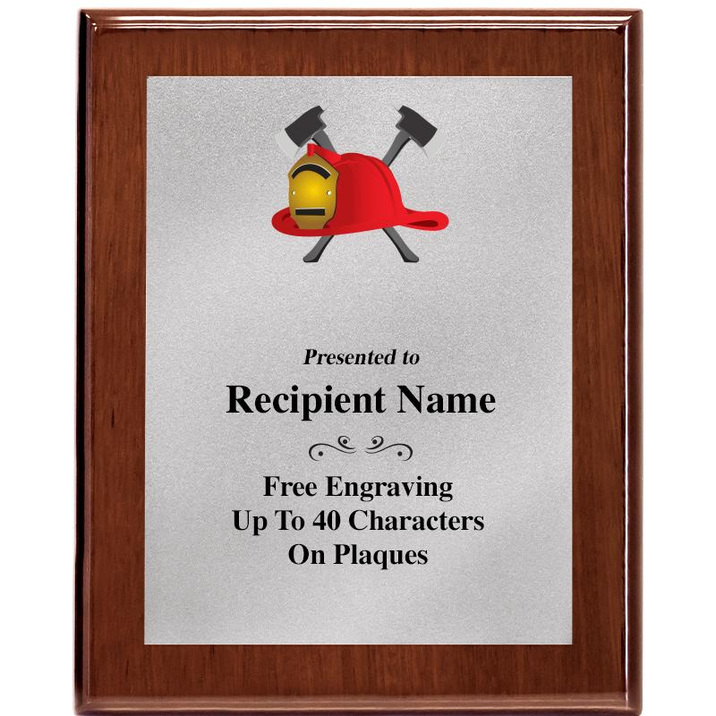 8X10 WALNUT PLQ MATTE SV PLT