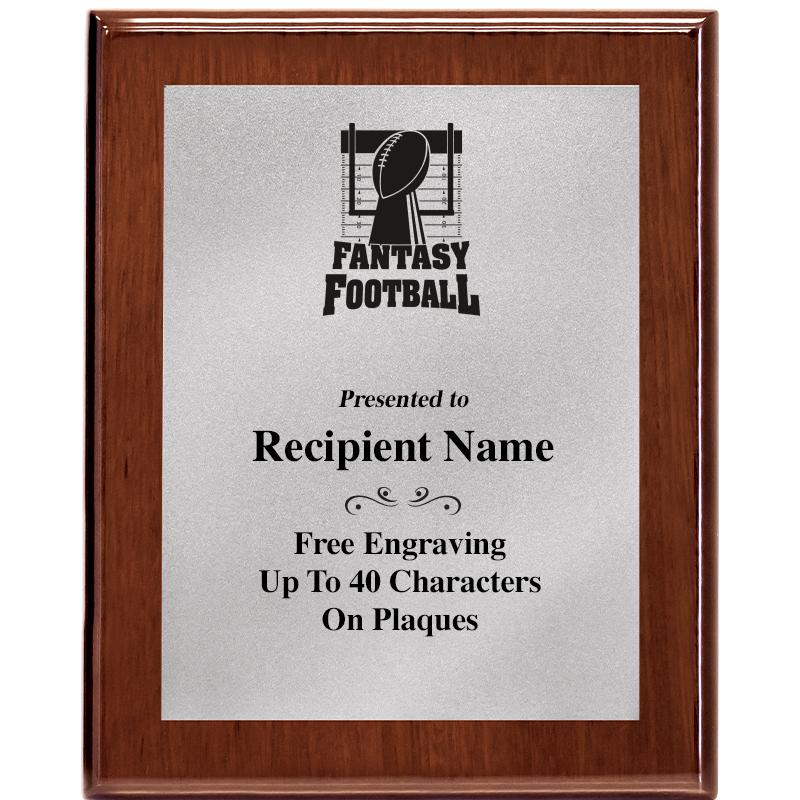 8X10 WALNUT PLQ MATTE SV PLT