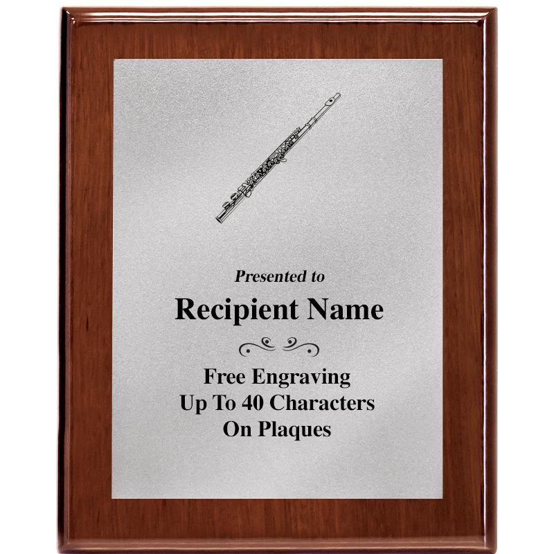 8X10 WALNUT PLQ MATTE SV PLT