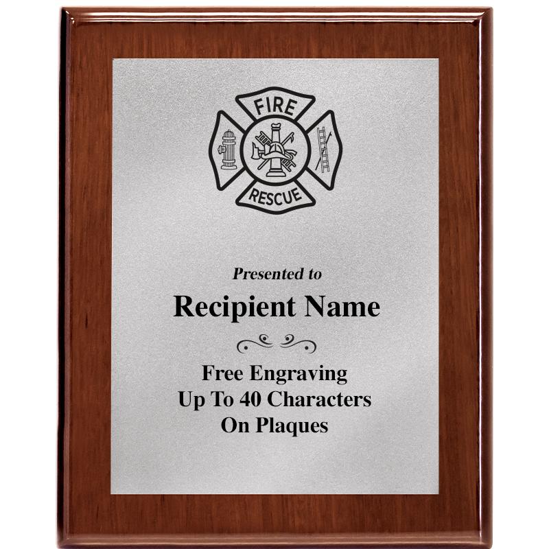 8X10 WALNUT PLQ MATTE SV PLT