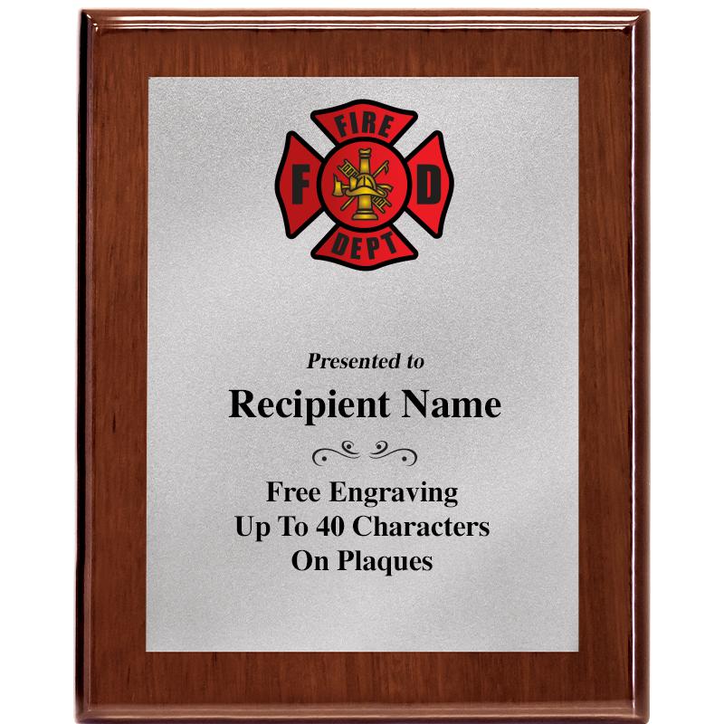 8X10 WALNUT PLQ MATTE SV PLT