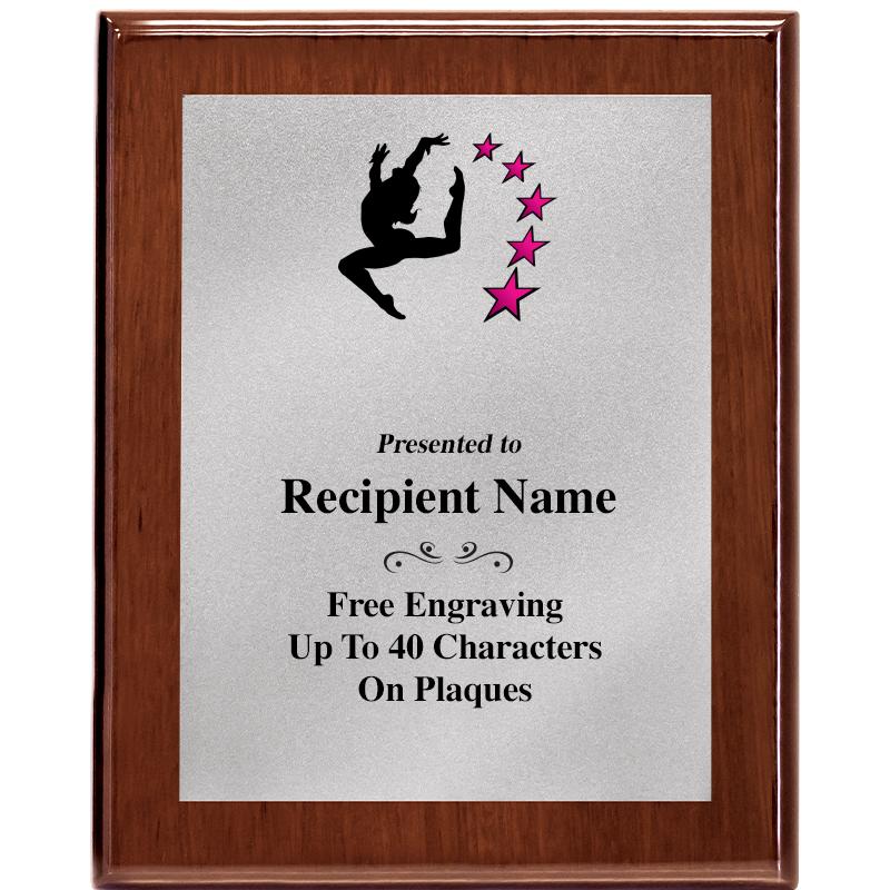 8X10 WALNUT PLQ MATTE SV PLT