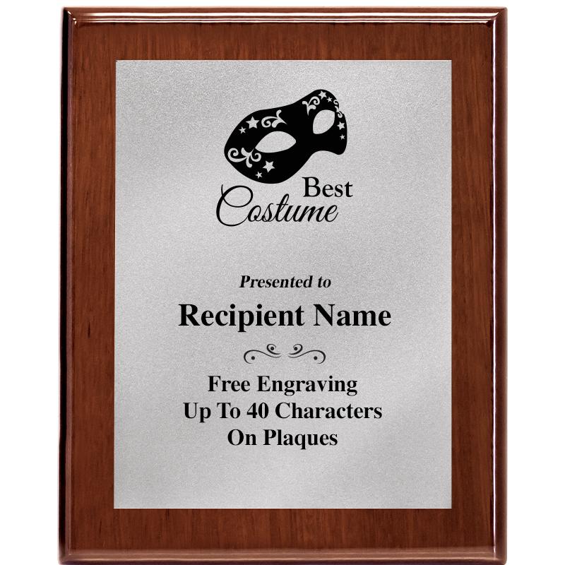 8X10 WALNUT PLQ MATTE SV PLT