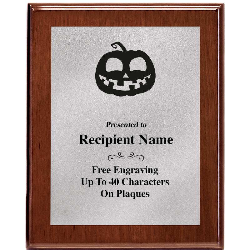 8X10 WALNUT PLQ MATTE SV PLT