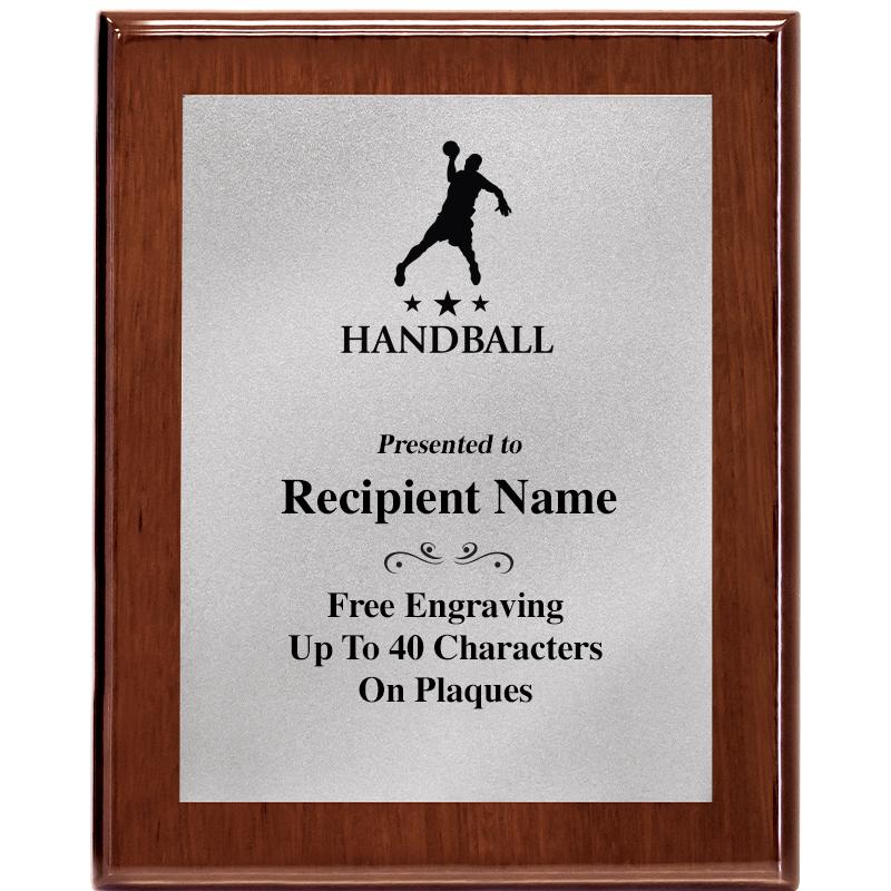 8X10 WALNUT PLQ MATTE SV PLT