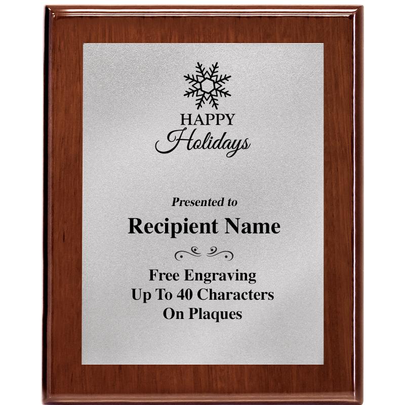 8X10 WALNUT PLQ MATTE SV PLT