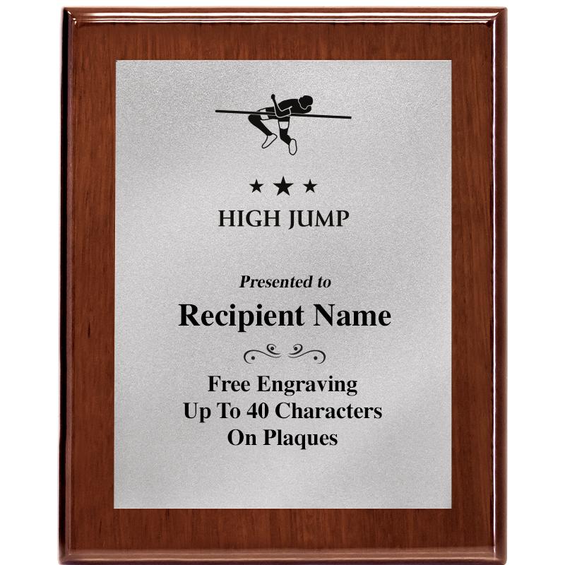 8X10 WALNUT PLQ MATTE SV PLT