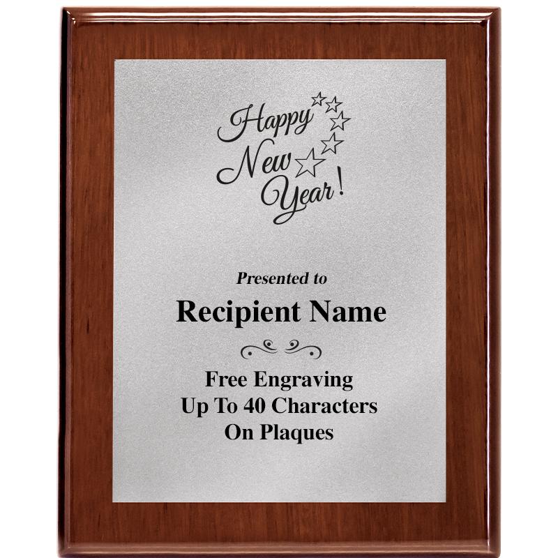 8X10 WALNUT PLQ MATTE SV PLT