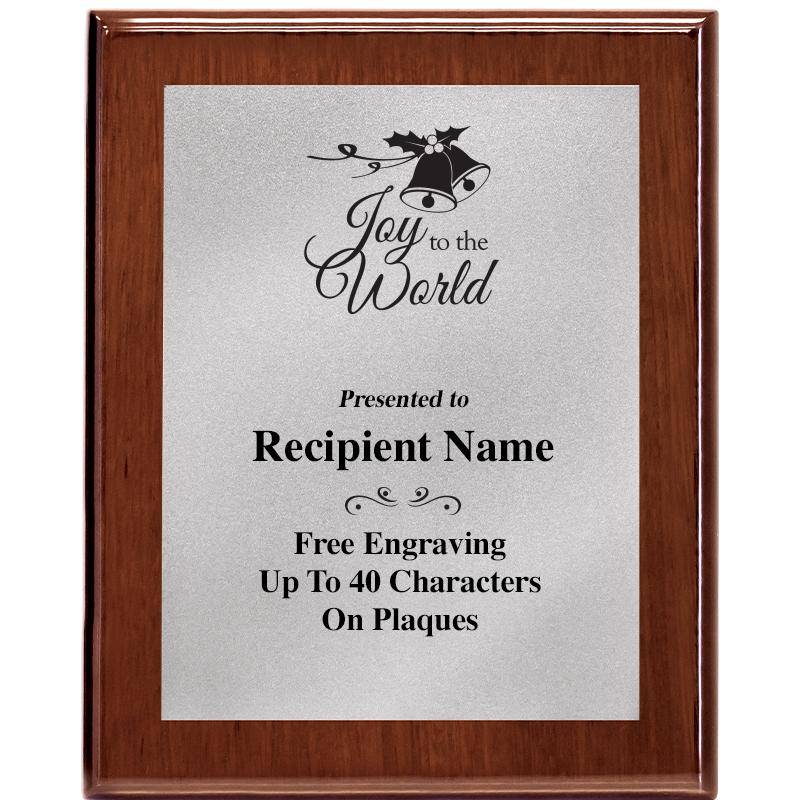 8X10 WALNUT PLQ MATTE SV PLT