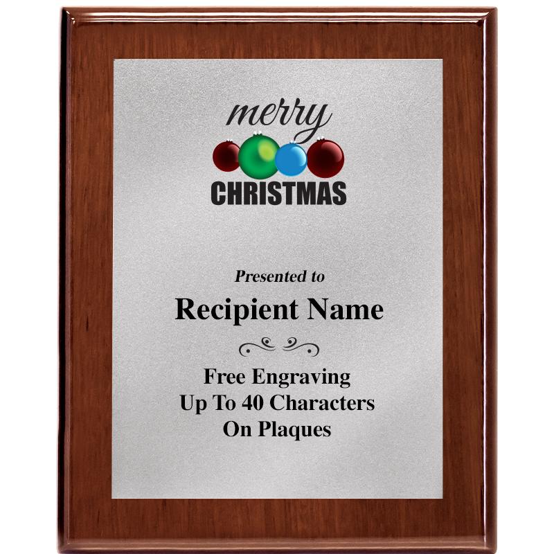 8X10 WALNUT PLQ MATTE SV PLT