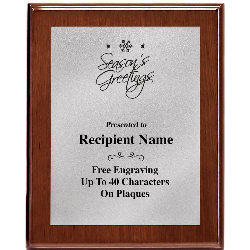 8X10 WALNUT PLQ MATTE SV PLT