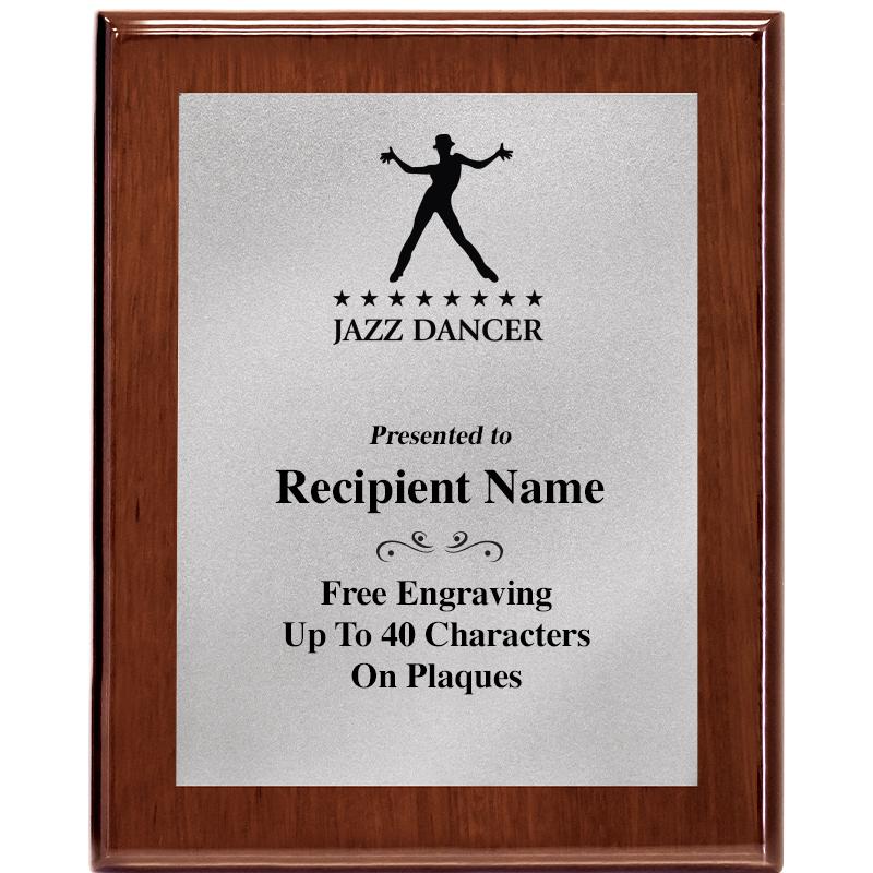 8X10 WALNUT PLQ MATTE SV PLT