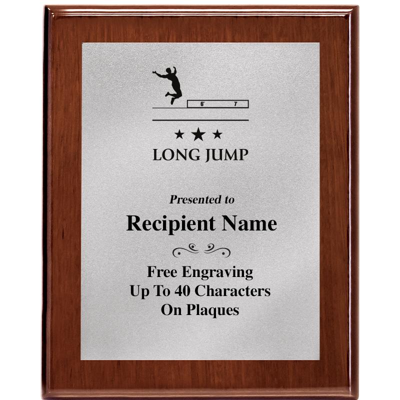 8X10 WALNUT PLQ MATTE SV PLT