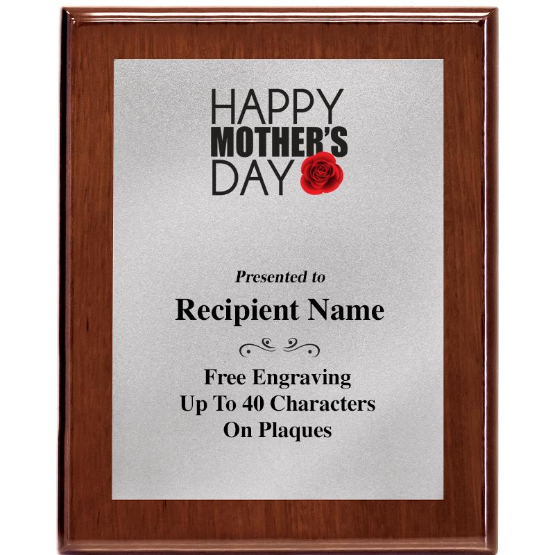 8X10 WALNUT PLQ MATTE SV PLT