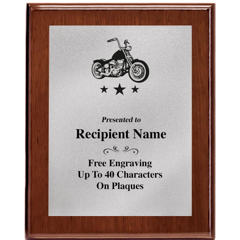 8X10 WALNUT PLQ MATTE SV PLT