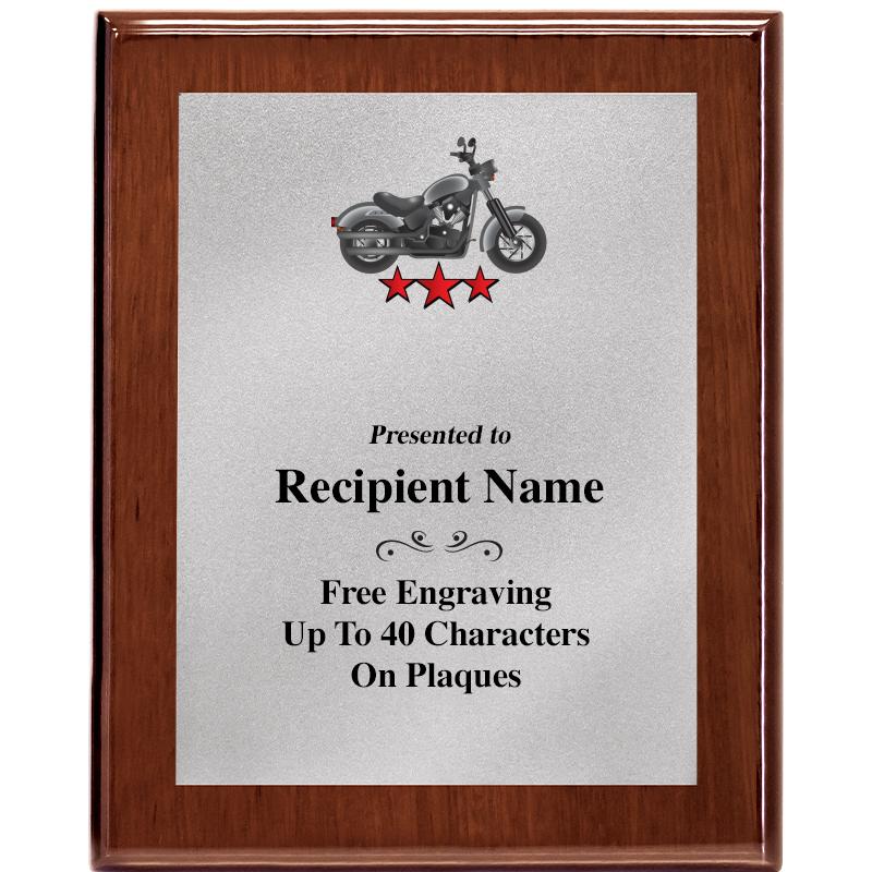 8X10 WALNUT PLQ MATTE SV PLT