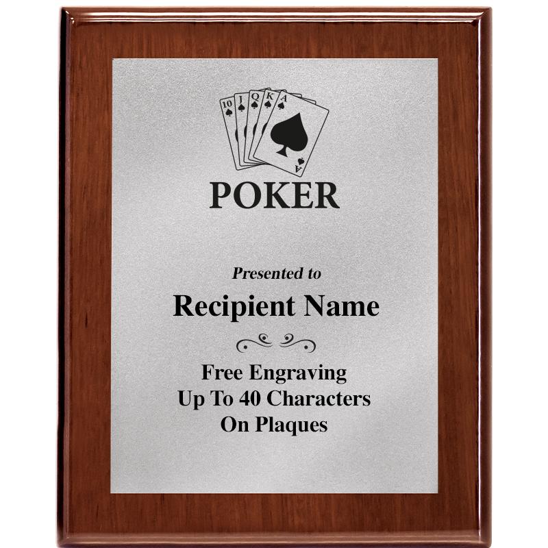 8X10 WALNUT PLQ MATTE SV PLT