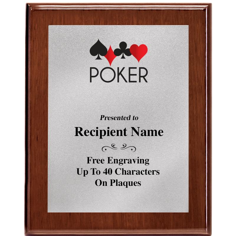 8X10 WALNUT PLQ MATTE SV PLT