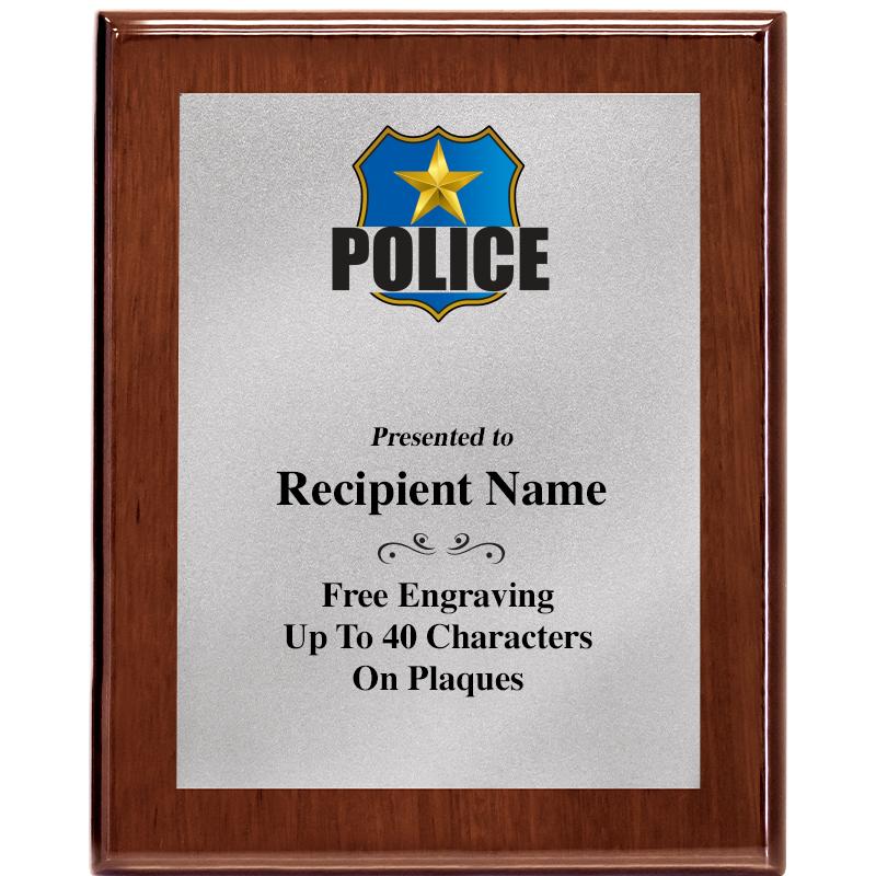 8X10 WALNUT PLQ MATTE SV PLT