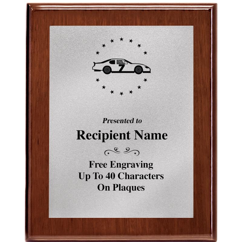 8X10 WALNUT PLQ MATTE SV PLT