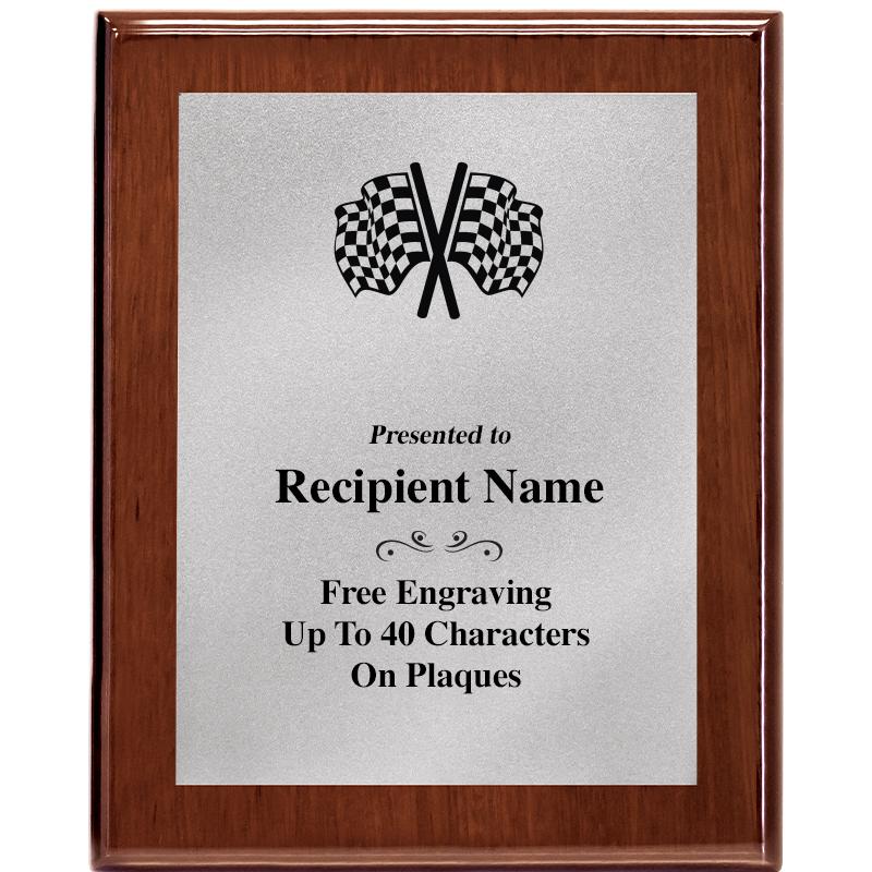 8X10 WALNUT PLQ MATTE SV PLT