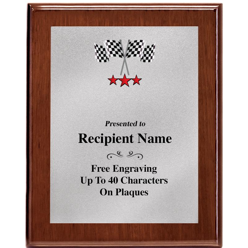 8X10 WALNUT PLQ MATTE SV PLT