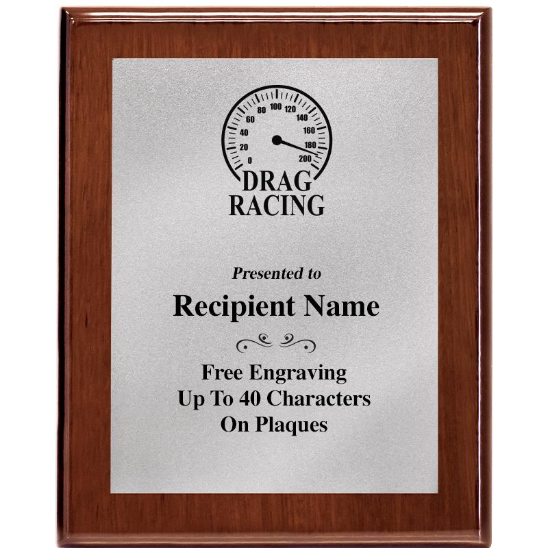 8X10 WALNUT PLQ MATTE SV PLT