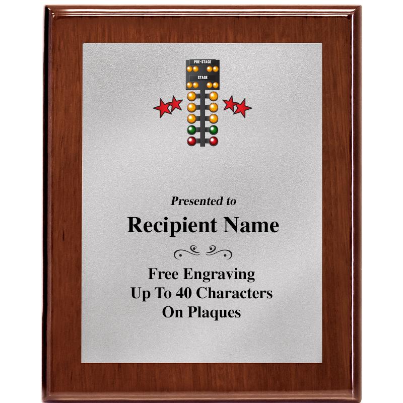 8X10 WALNUT PLQ MATTE SV PLT