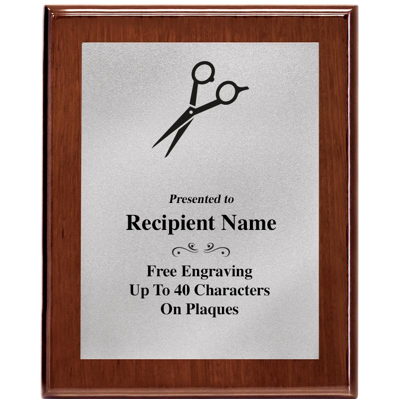 8X10 WALNUT PLQ MATTE SV PLT