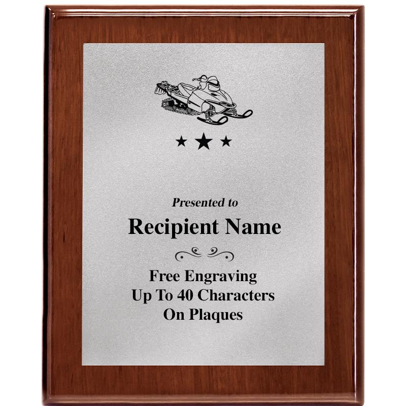 8X10 WALNUT PLQ MATTE SV PLT