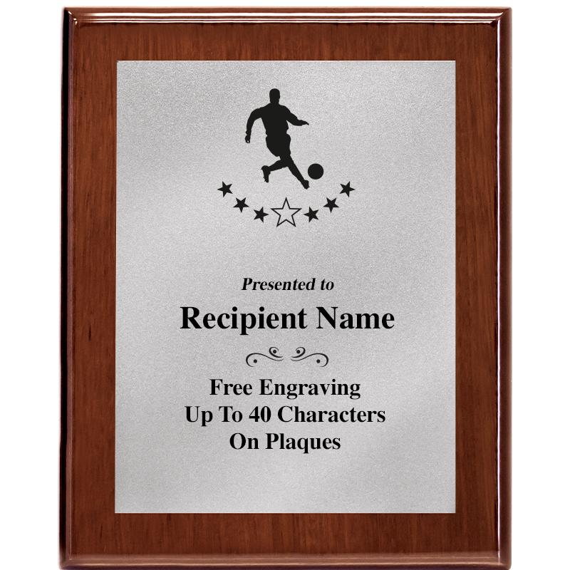 8X10 WALNUT PLQ MATTE SV PLT