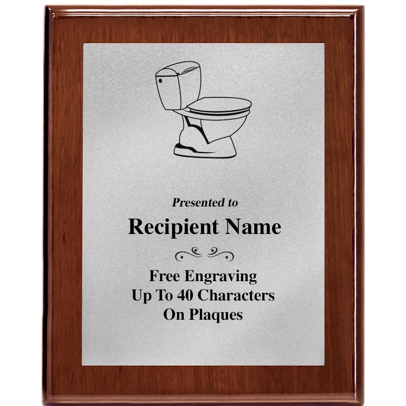 8X10 WALNUT PLQ MATTE SV PLT